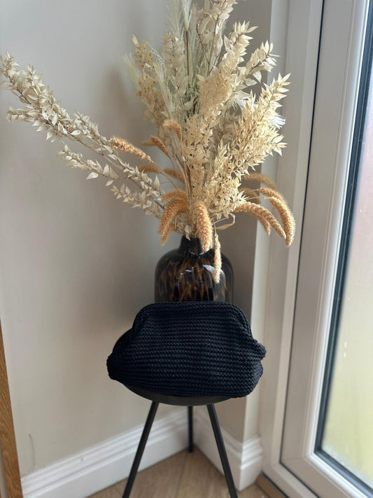 Knitted Crochet Clutch Bag Summer Holiday Beach