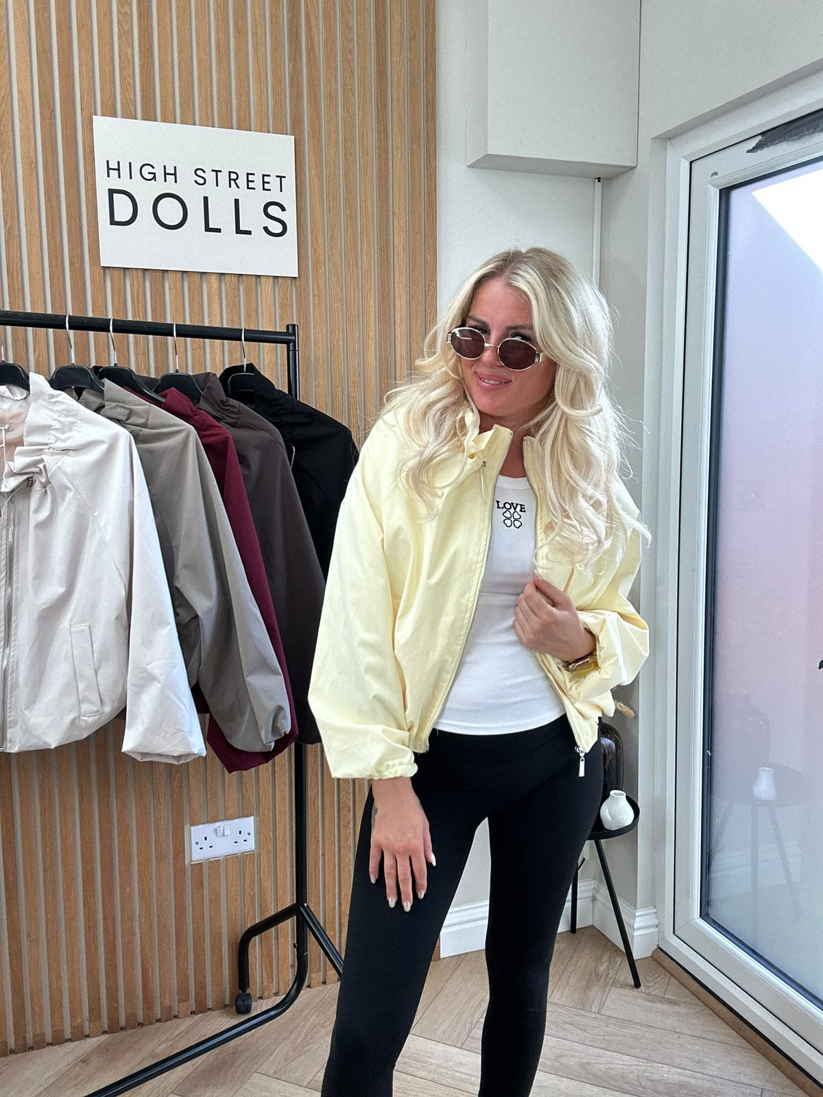 Brooke Lightweight Jacket – Women’s Cover-Up, Autumn/Winter Layer with Gathered Funnel Neckline