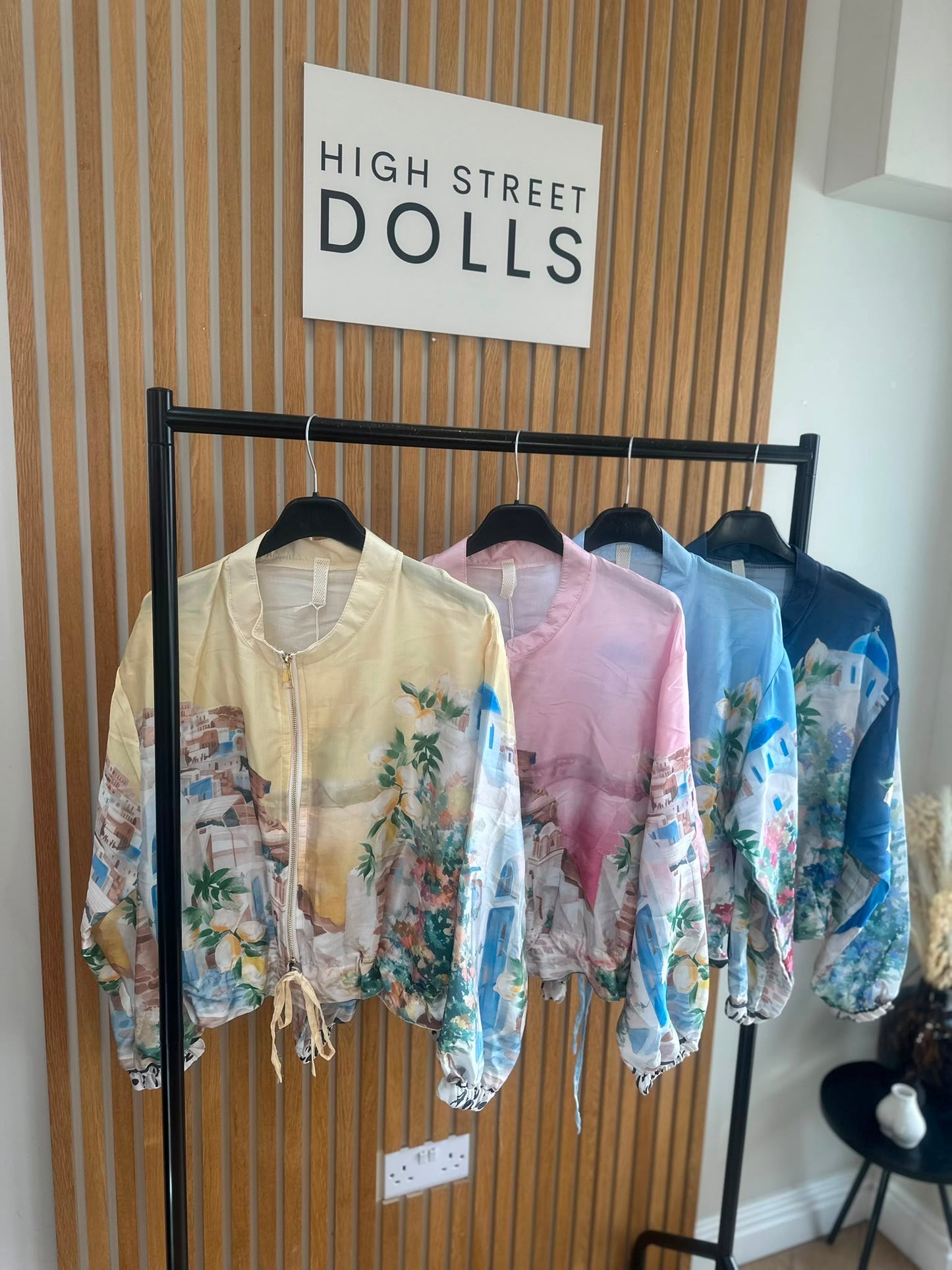 Caterina Jacket Light Weight Material Summer Colourful Prints Holiday