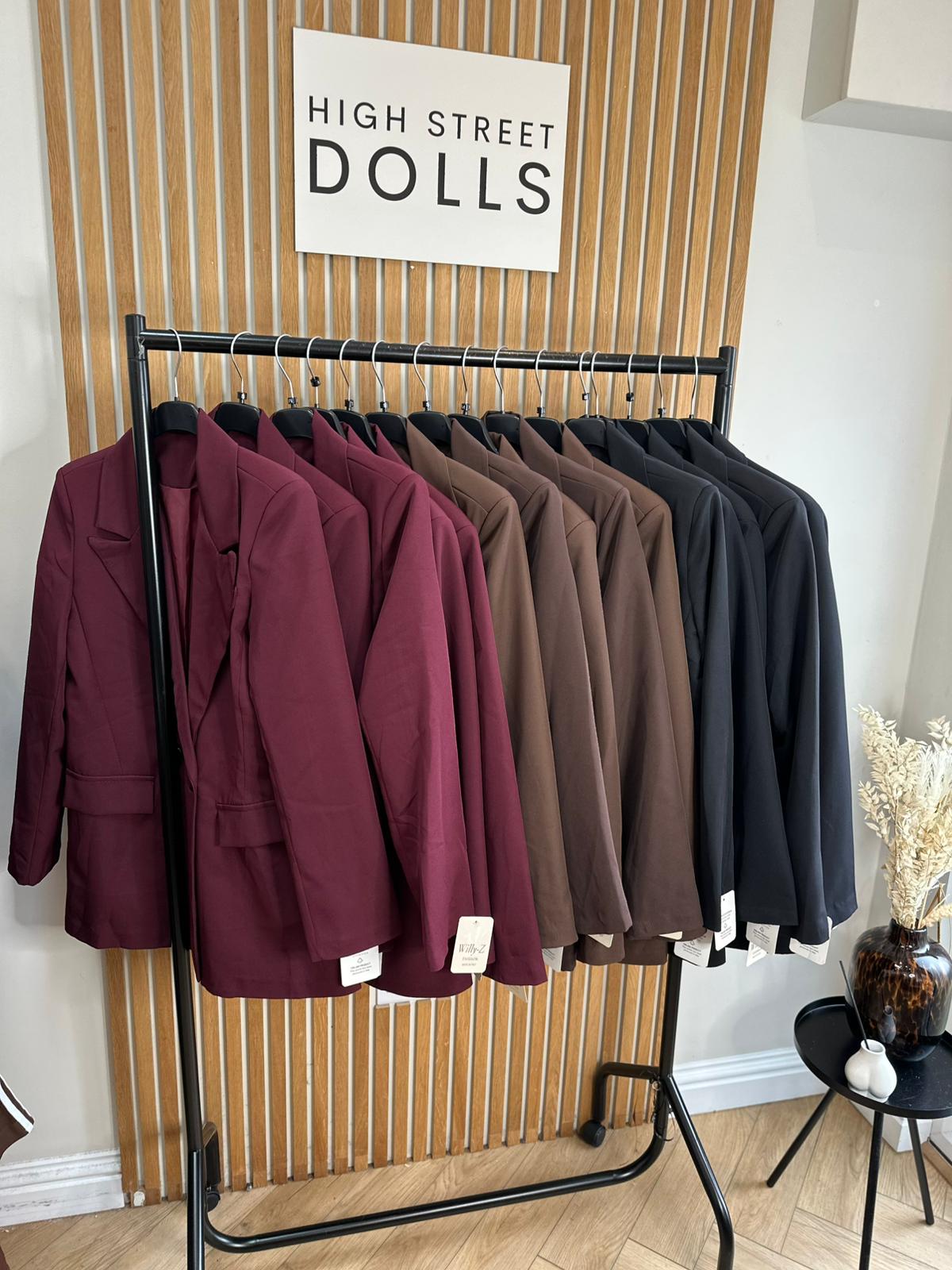 Vivian Oversized Blazer Double Breasted Daywear Evening Wear Autumn Winter