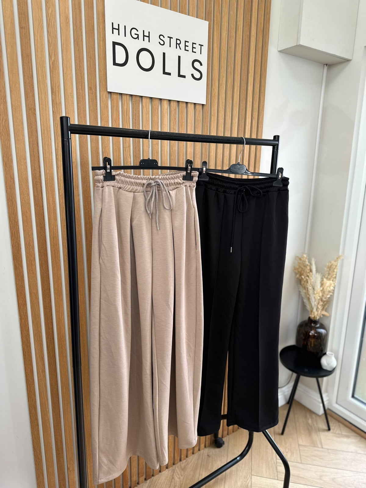 Evie Women’s Wide Leg Trousers Joggers with Drawstring Waist – Autumn Winter