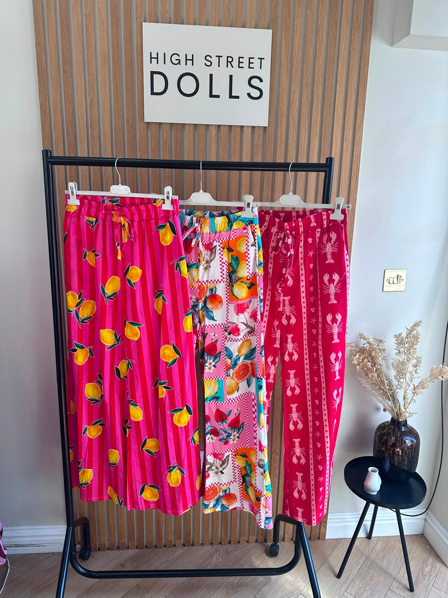 Clementine Wide Leg Trousers Light Weight Style Summer Lemon