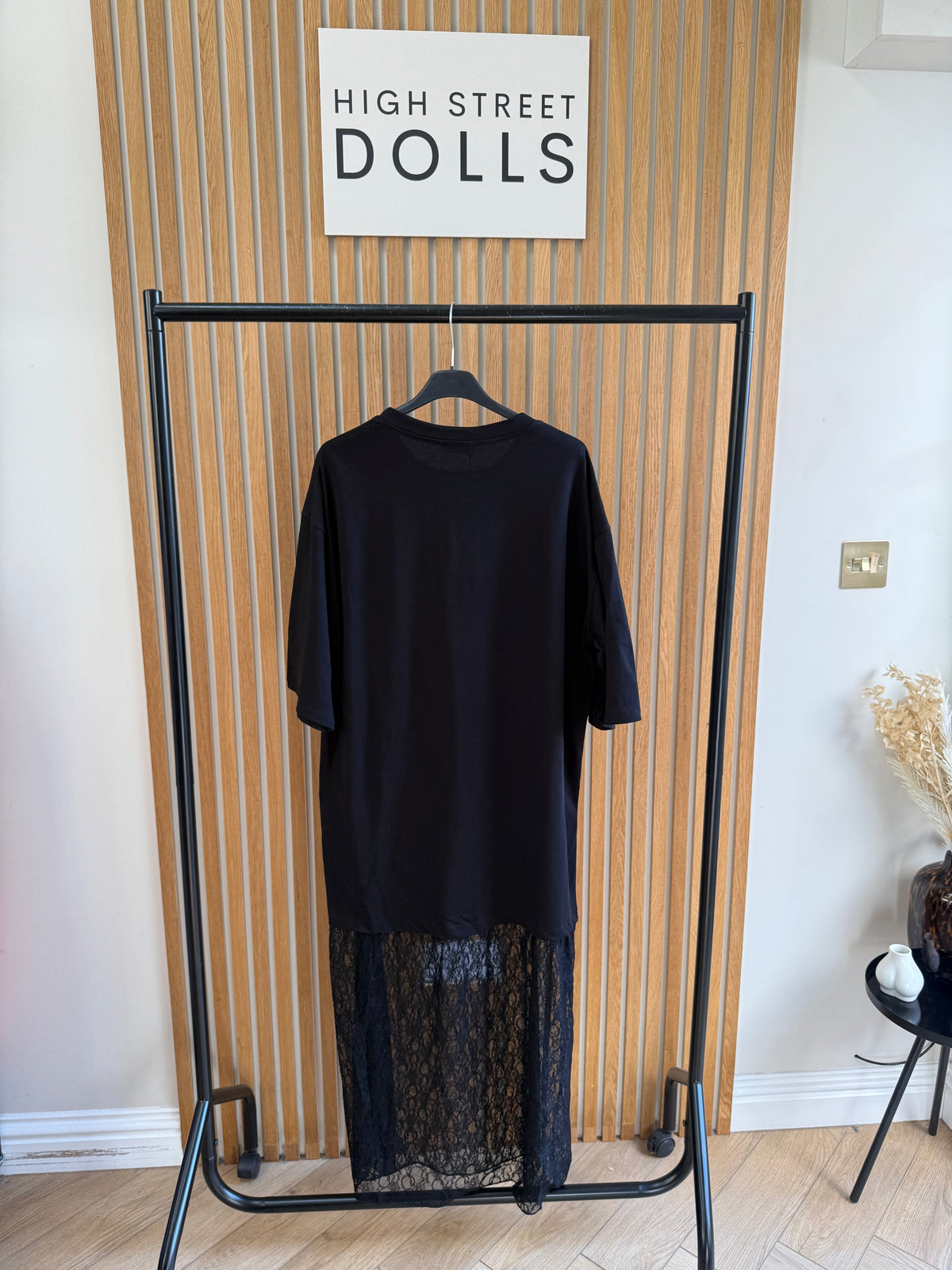 Teagan Oversized Lace T Shirt Dress Slogan Dog Print Longline Maxi Dress Summer Autumn