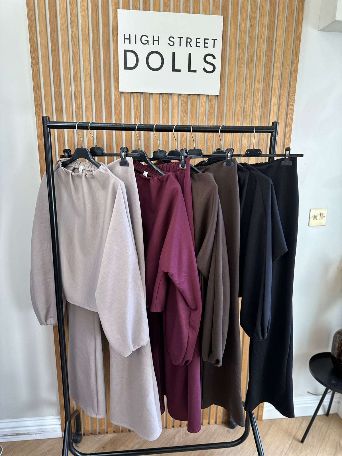 Rosalie High Neck Top & High Waisted Trouser Co-Ord Set Women’s Loungewear Autumn Winter