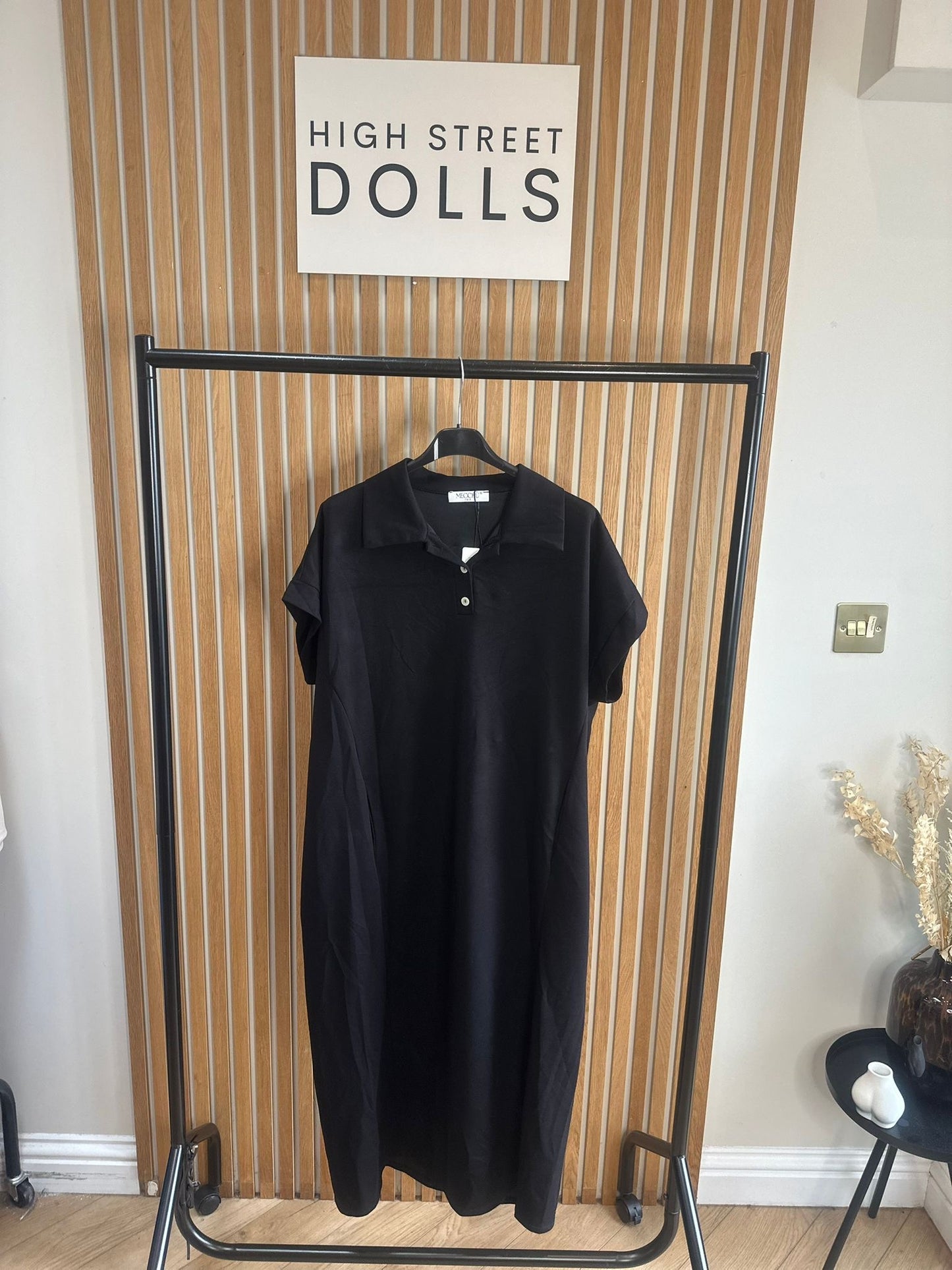 Safia LUX Midi Dress Summer Holiday Outfit Oversized Polo Short Sleeves