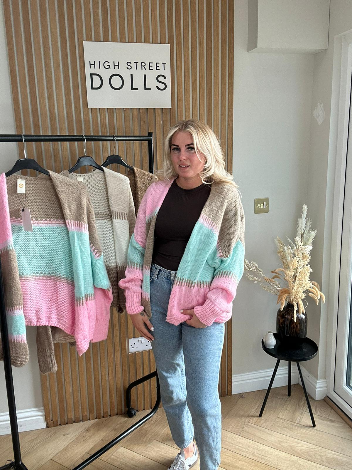 Cecilia Patchwork Knitted Cardigan