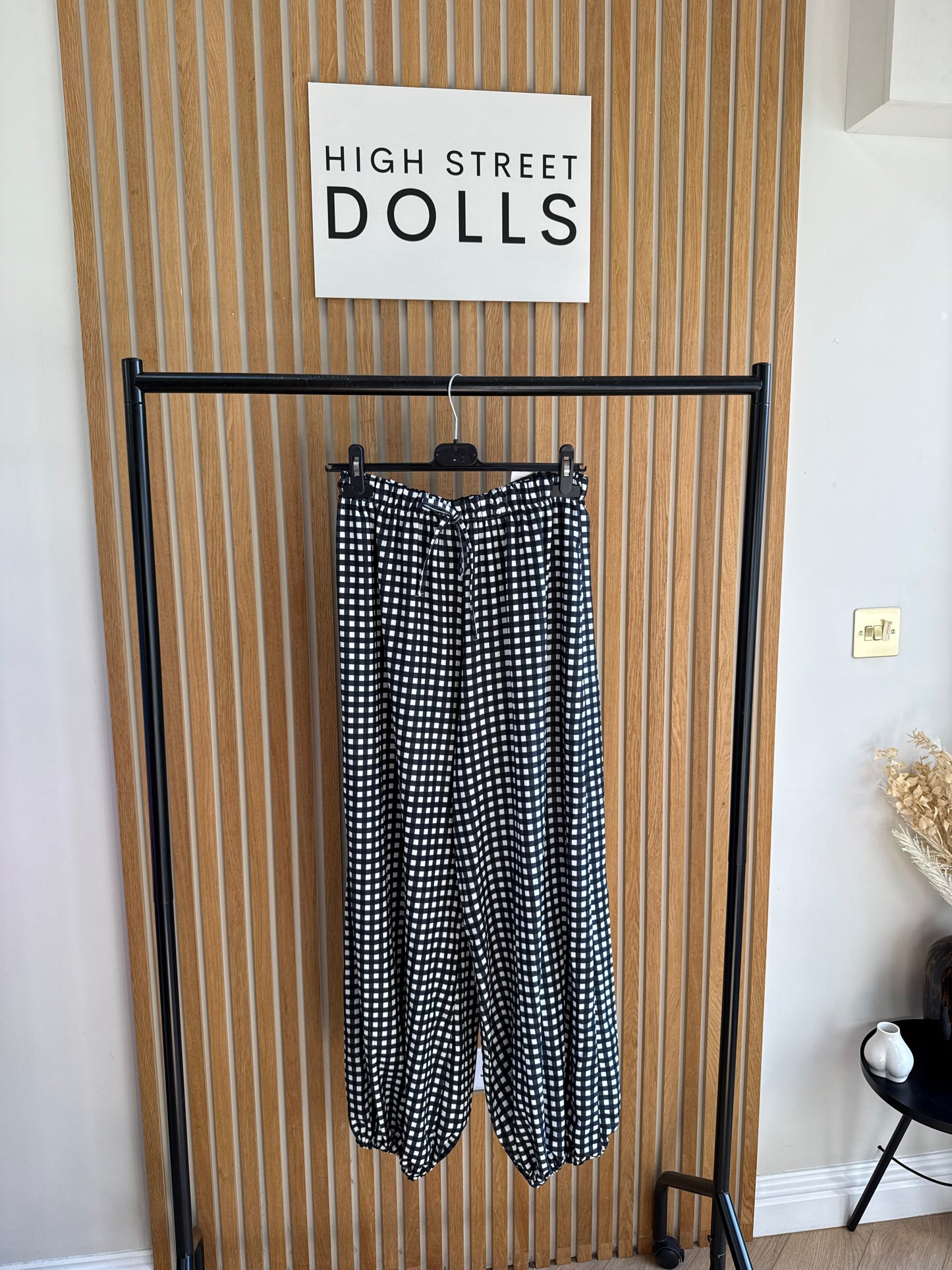 Colette Harem Trousers Gingham Material Women’s Summer Holiday Light Weight
