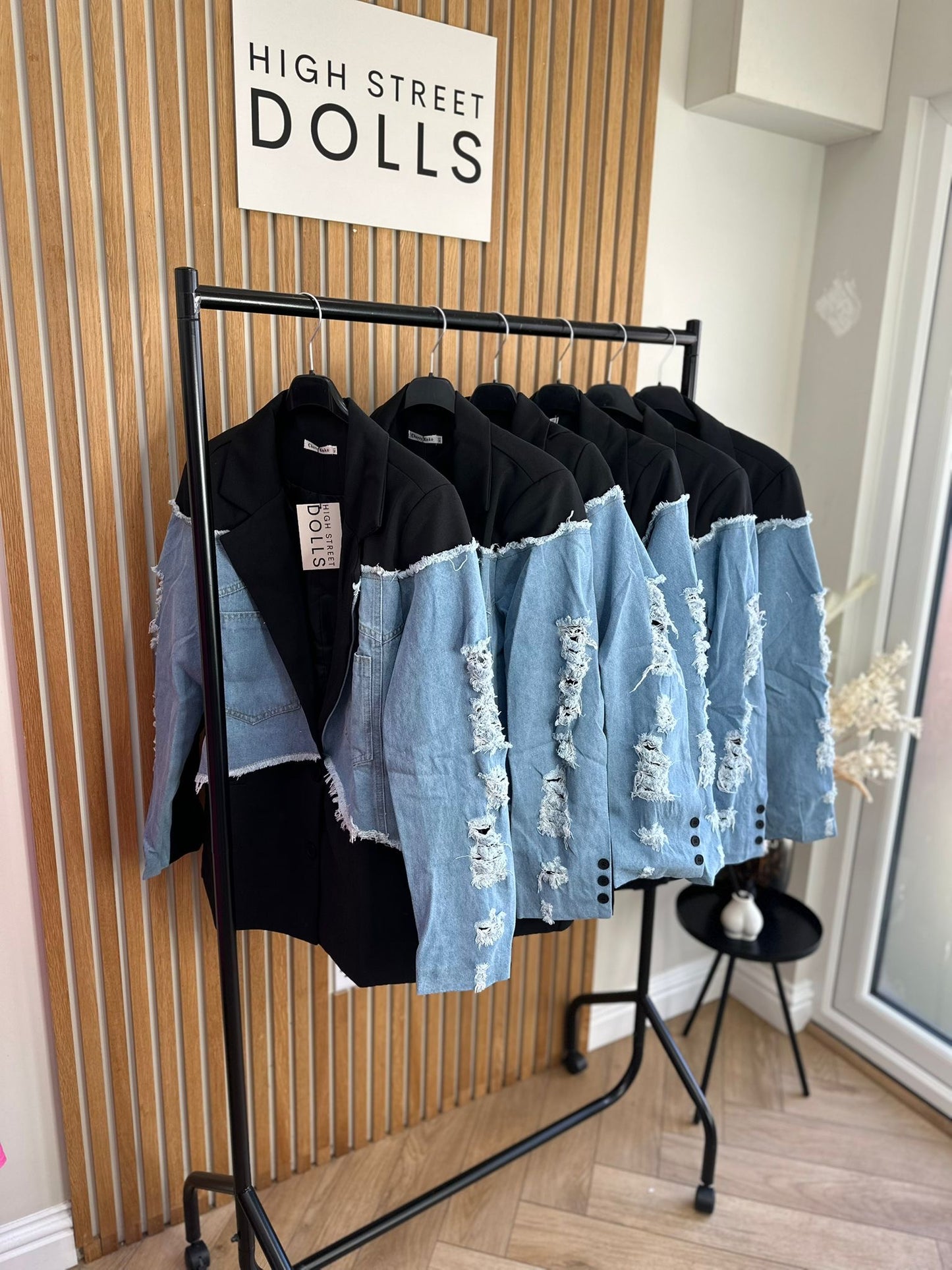 Callie Blazer Denim Sleeves Women’s Jacket