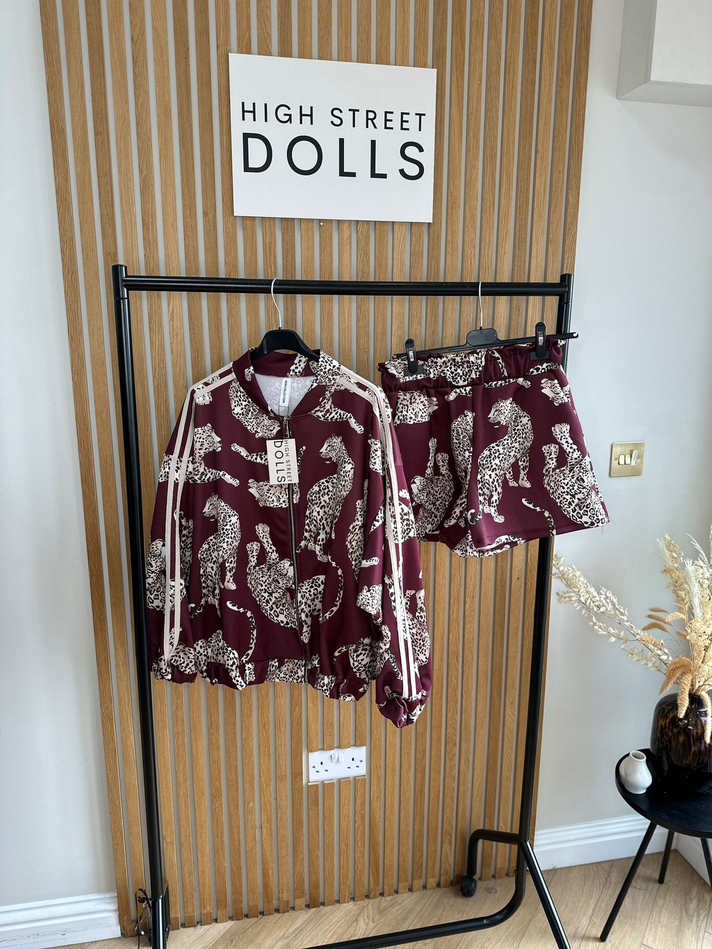 SassKia Cheetah Print Bomber Jacket and Shorts Holiday Summer Women’s two piece co-ord