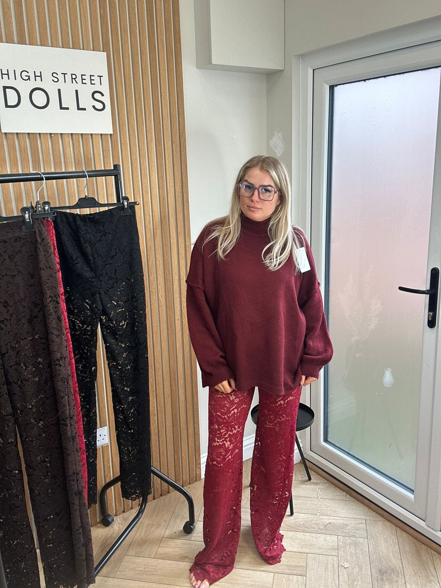 Iris Lace Flare Trousers Evening Wear Autumn Winter Built in Shorts