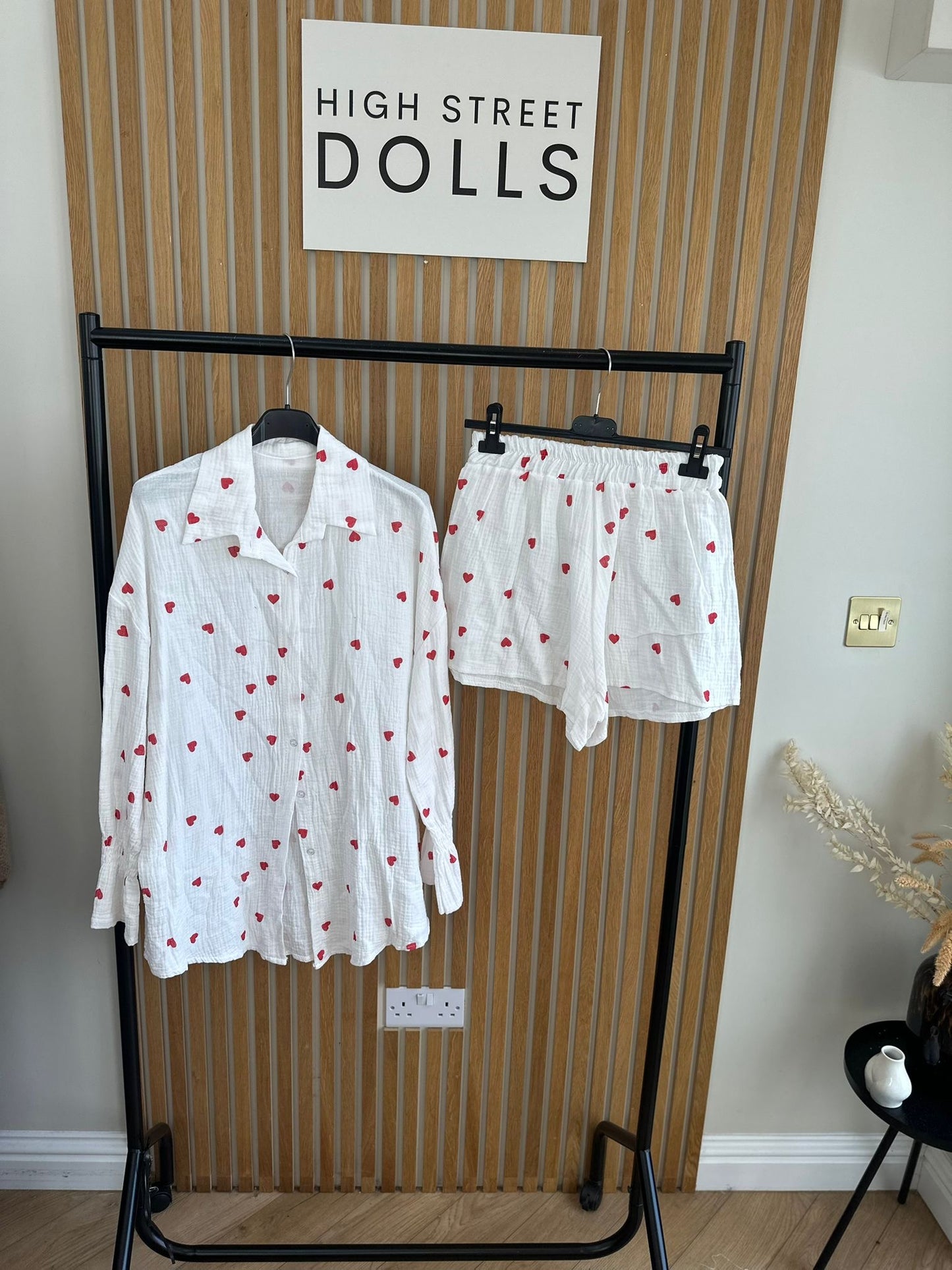Laila Heart Cheesecloth Pyjamas Loungewear Sleepwear