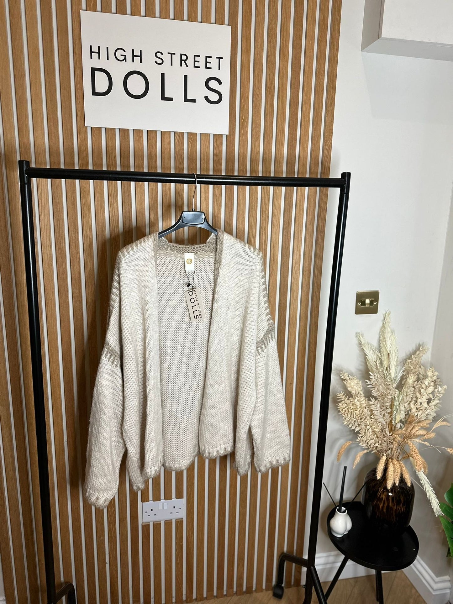 Cream TwoTone Cardigan