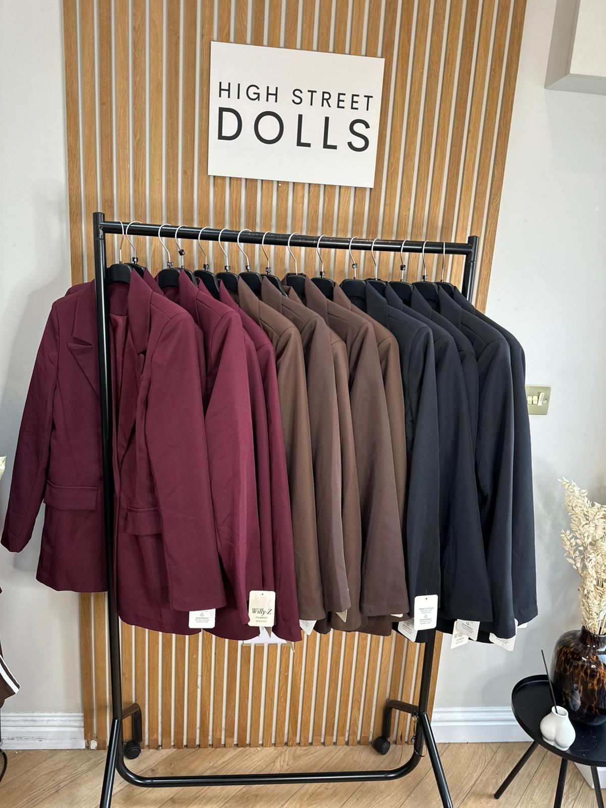 Vivian Oversized Blazer Double Breasted Daywear Evening Wear Autumn Winter