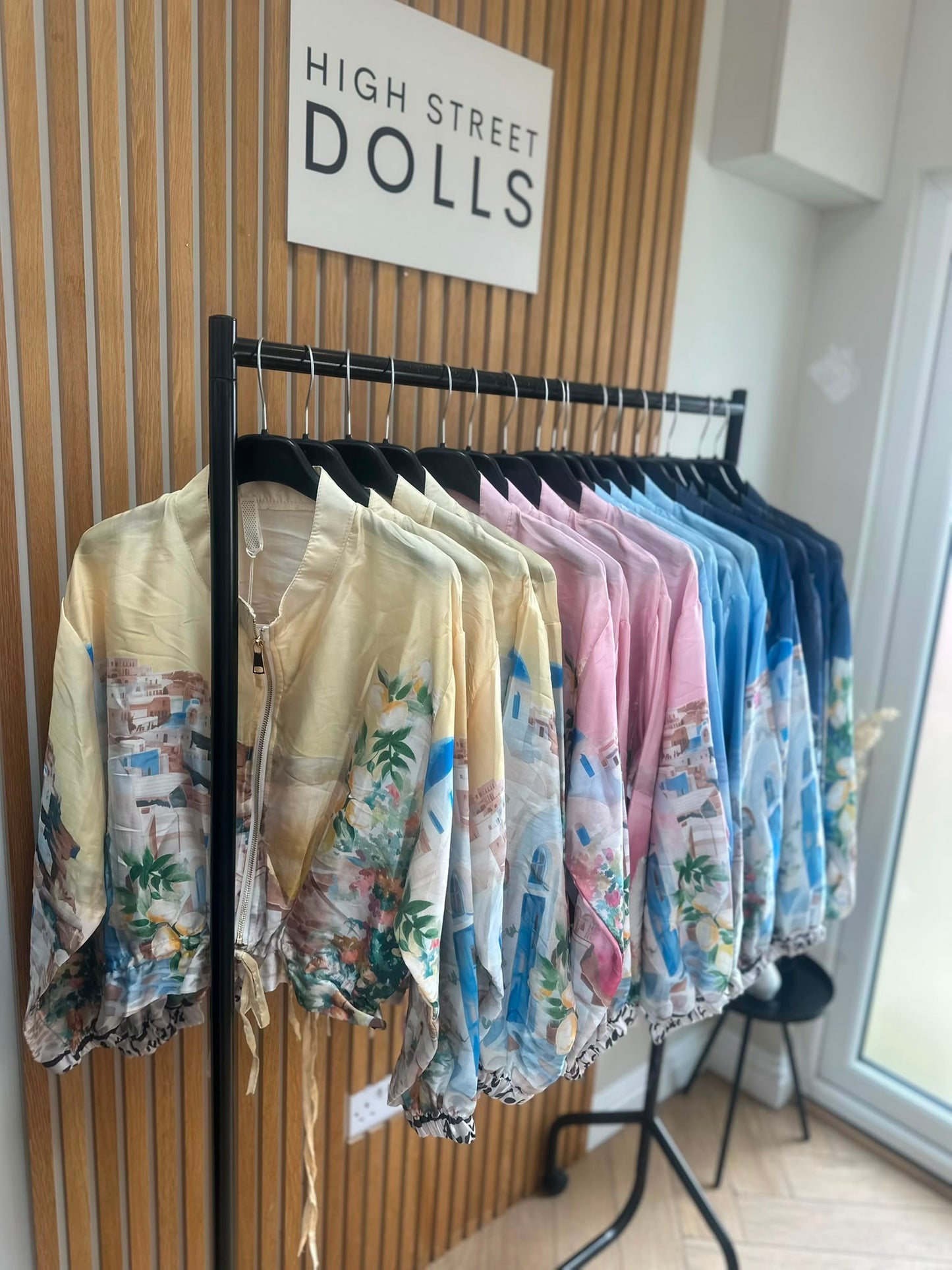 Caterina Jacket Light Weight Material Summer Colourful Prints Holiday