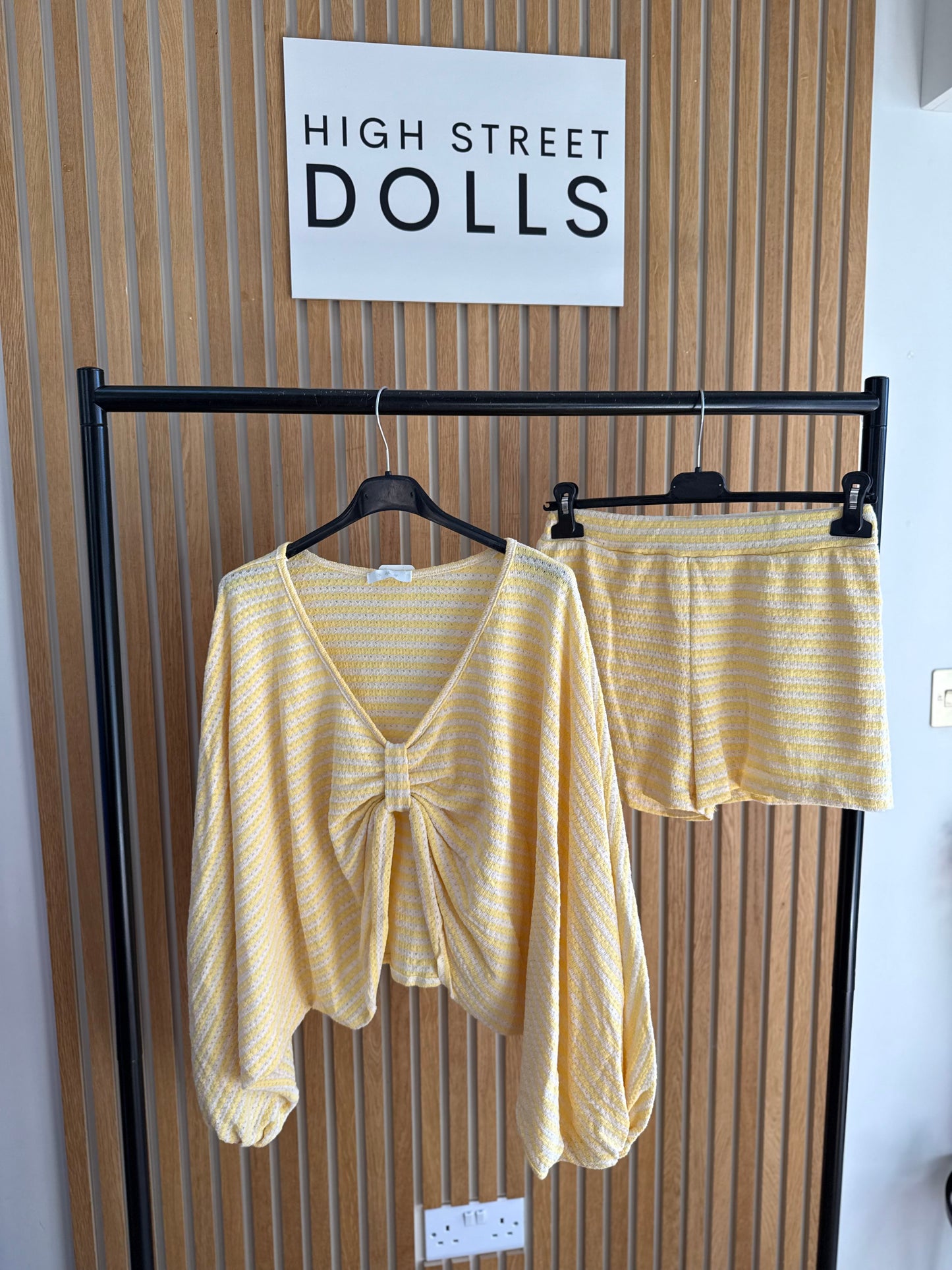 Tabitha Knitted Top and Shorts Fashion Holiday Two Piece Beach Cover Up Loungewear Lounge Set