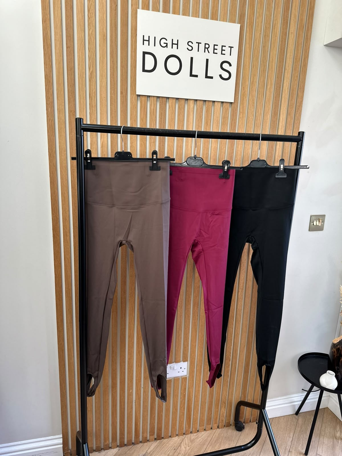 Lucia Sculpting Stirrup Leggings Lycra Material – High Waisted Autumn Winter