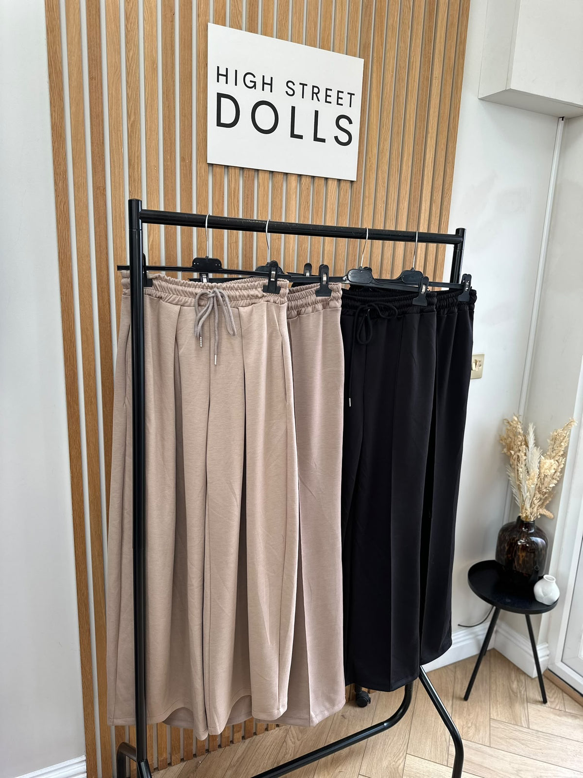 Evie Women’s Wide Leg Trousers Joggers with Drawstring Waist – Autumn Winter