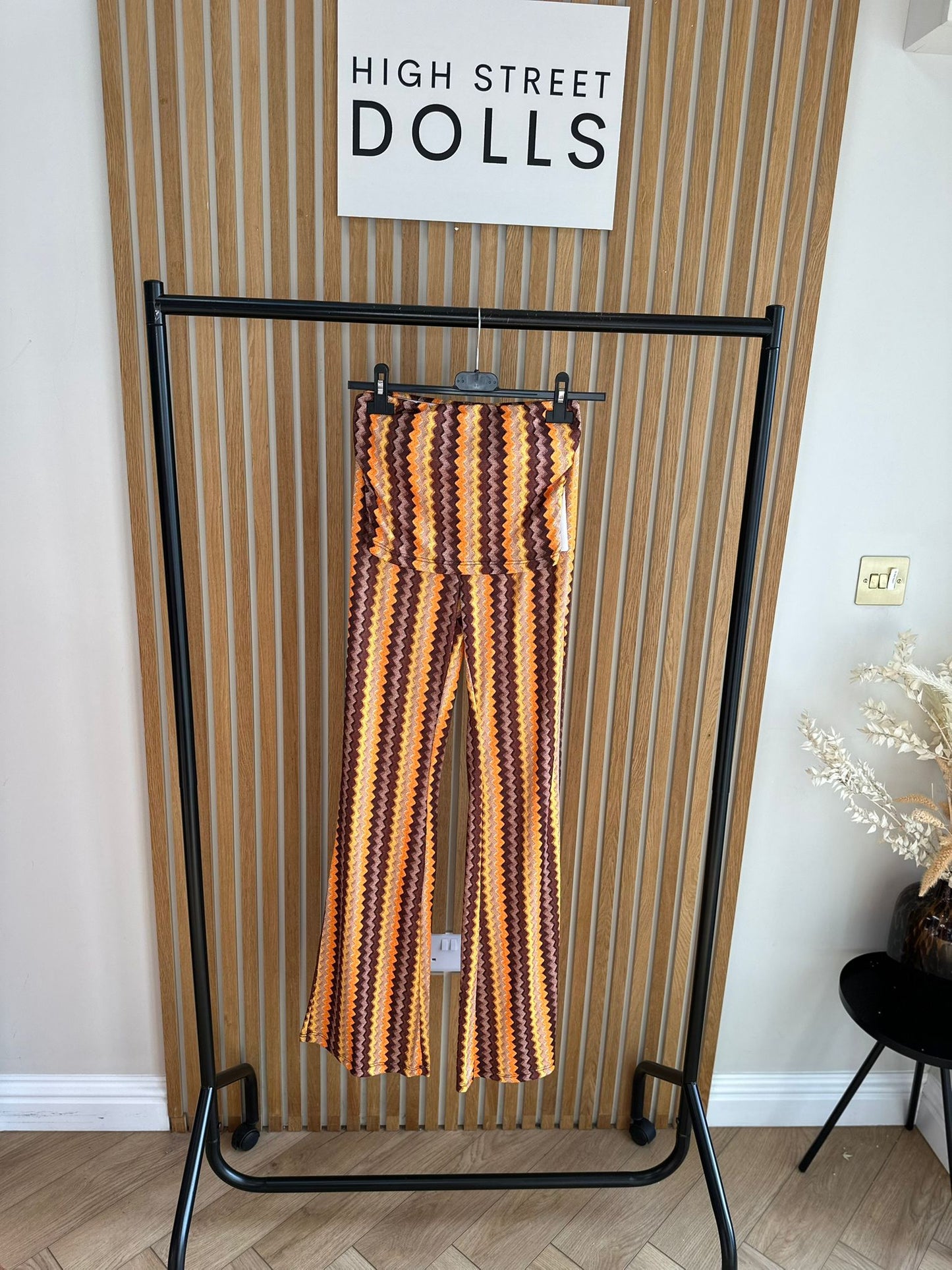 Hattie Co Ord Bandeau Top With Flare Trousers Zigzag Print Summer Outfit Holiday