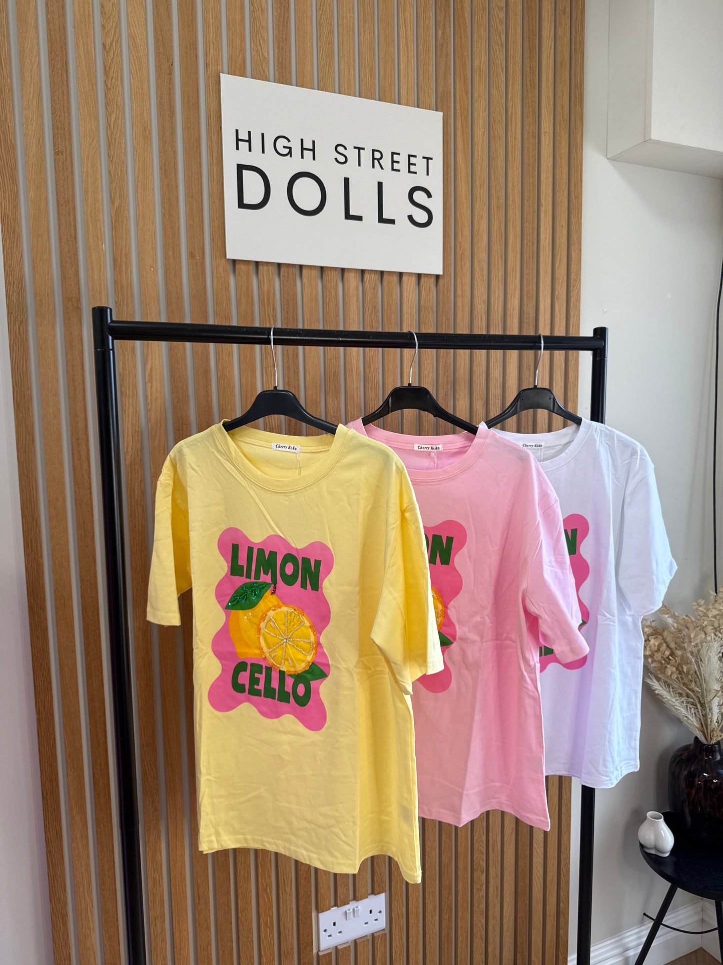 Leighla T Shirt Lemon Print Short Sleeves Spring Summer