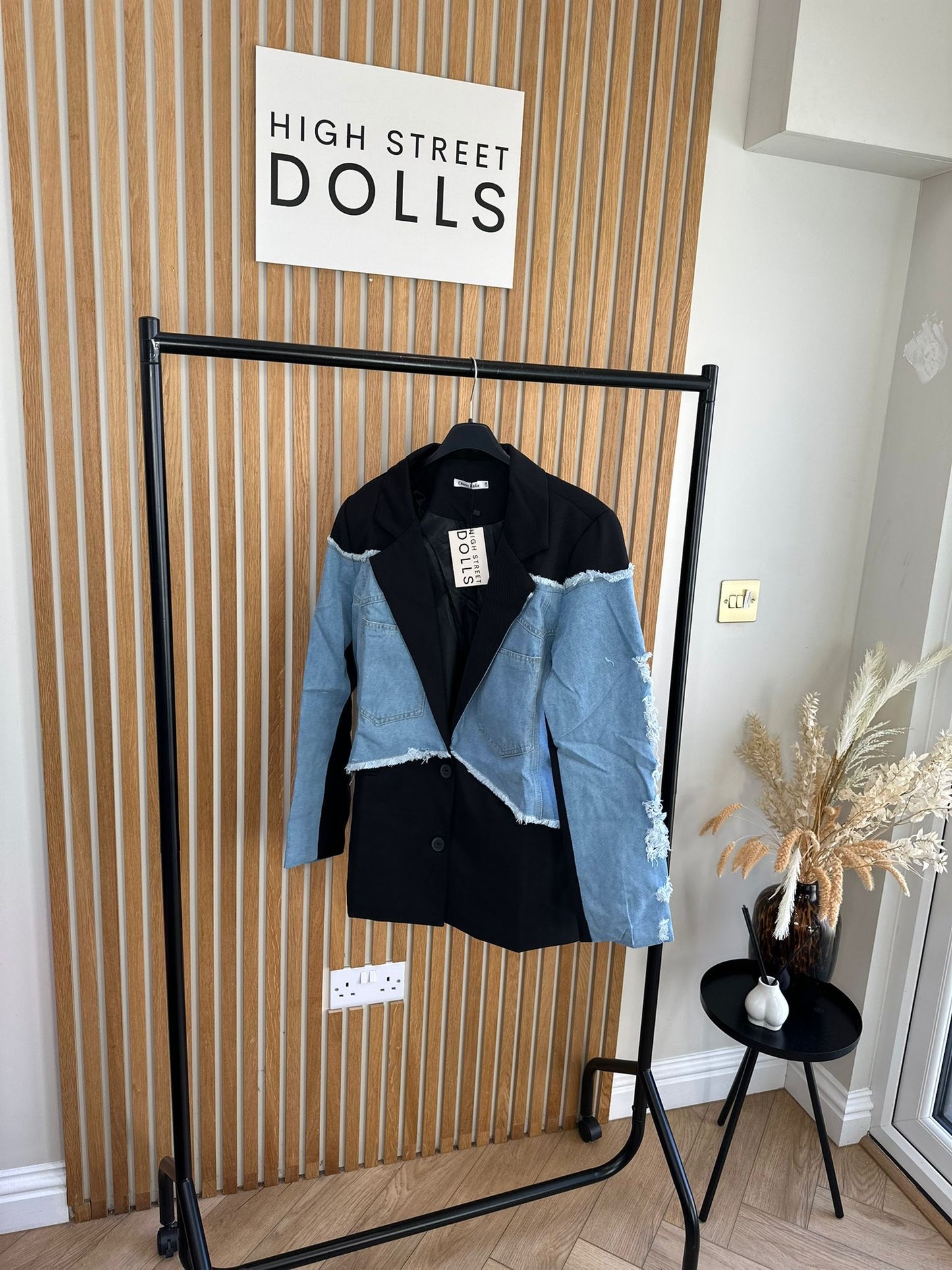 Callie Blazer Denim Sleeves Women’s Jacket
