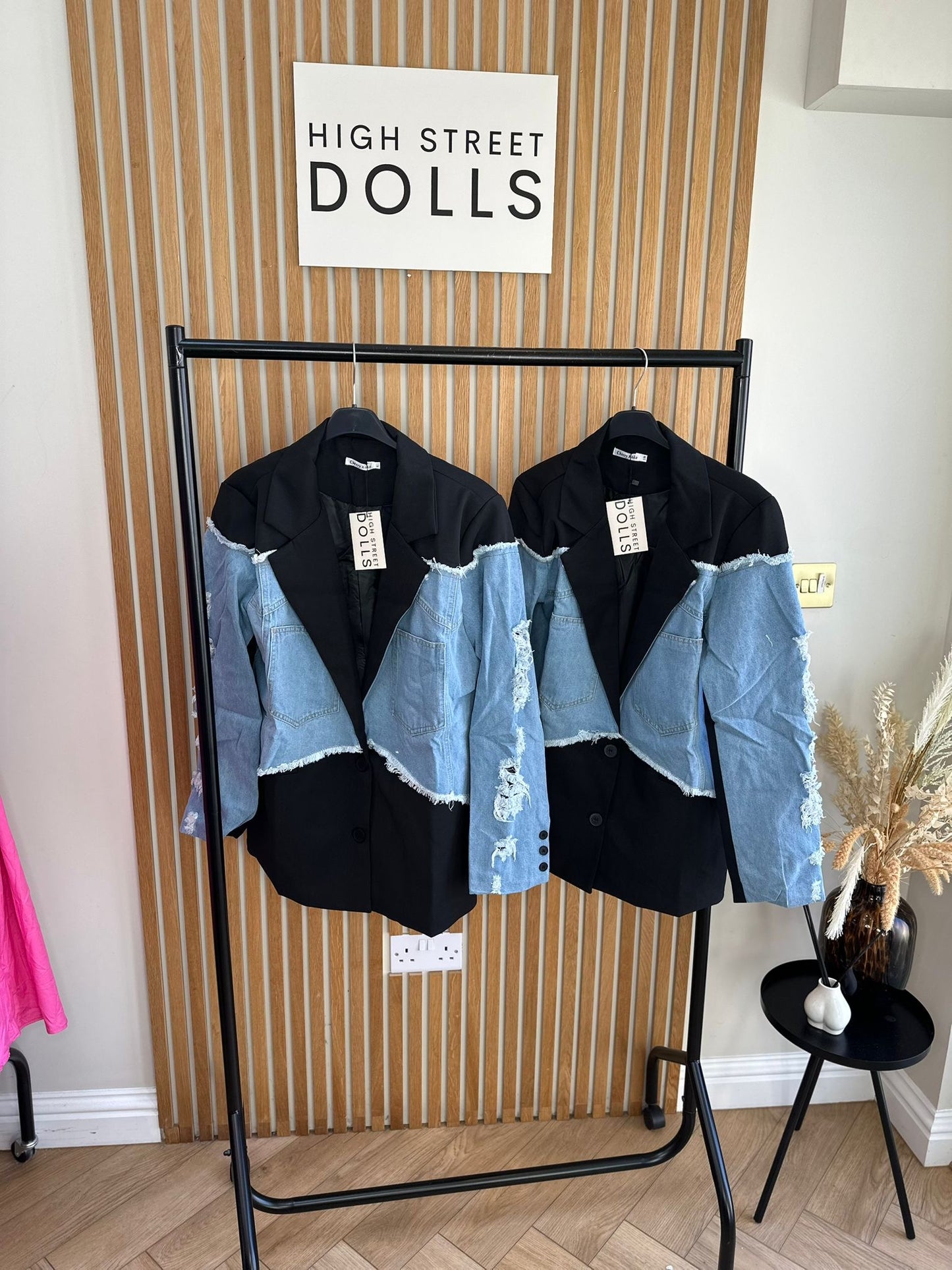 Callie Blazer Denim Sleeves Women’s Jacket