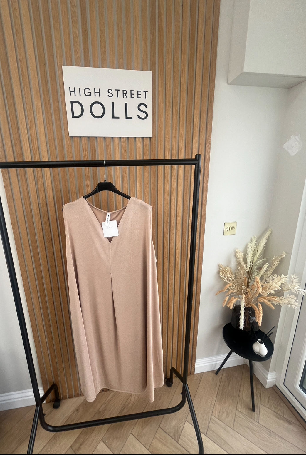 Delilah Tunic Dress Beige