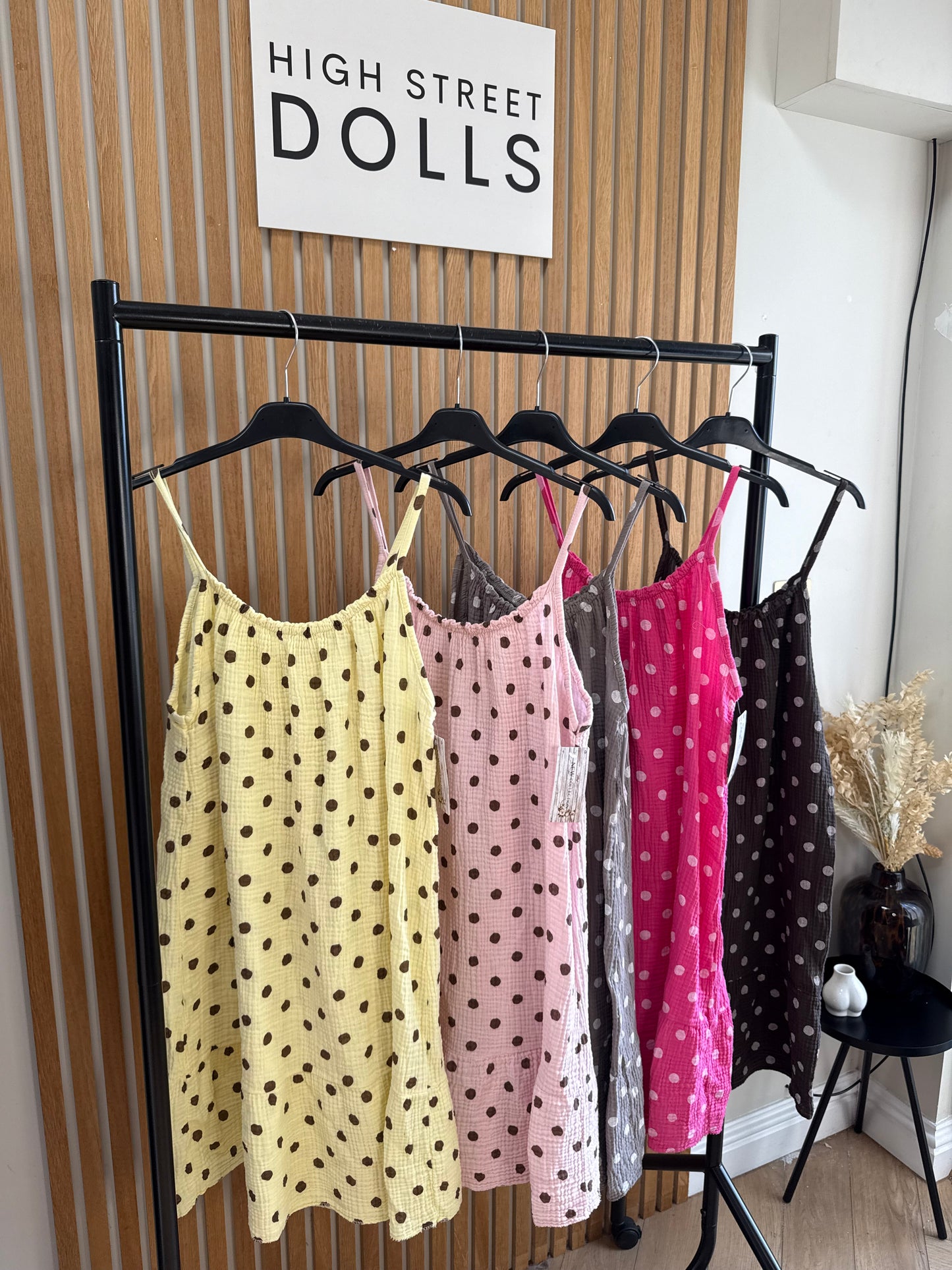 Pippa Ruffle Dress Polka Dot Print Summer Holiday Short Dress