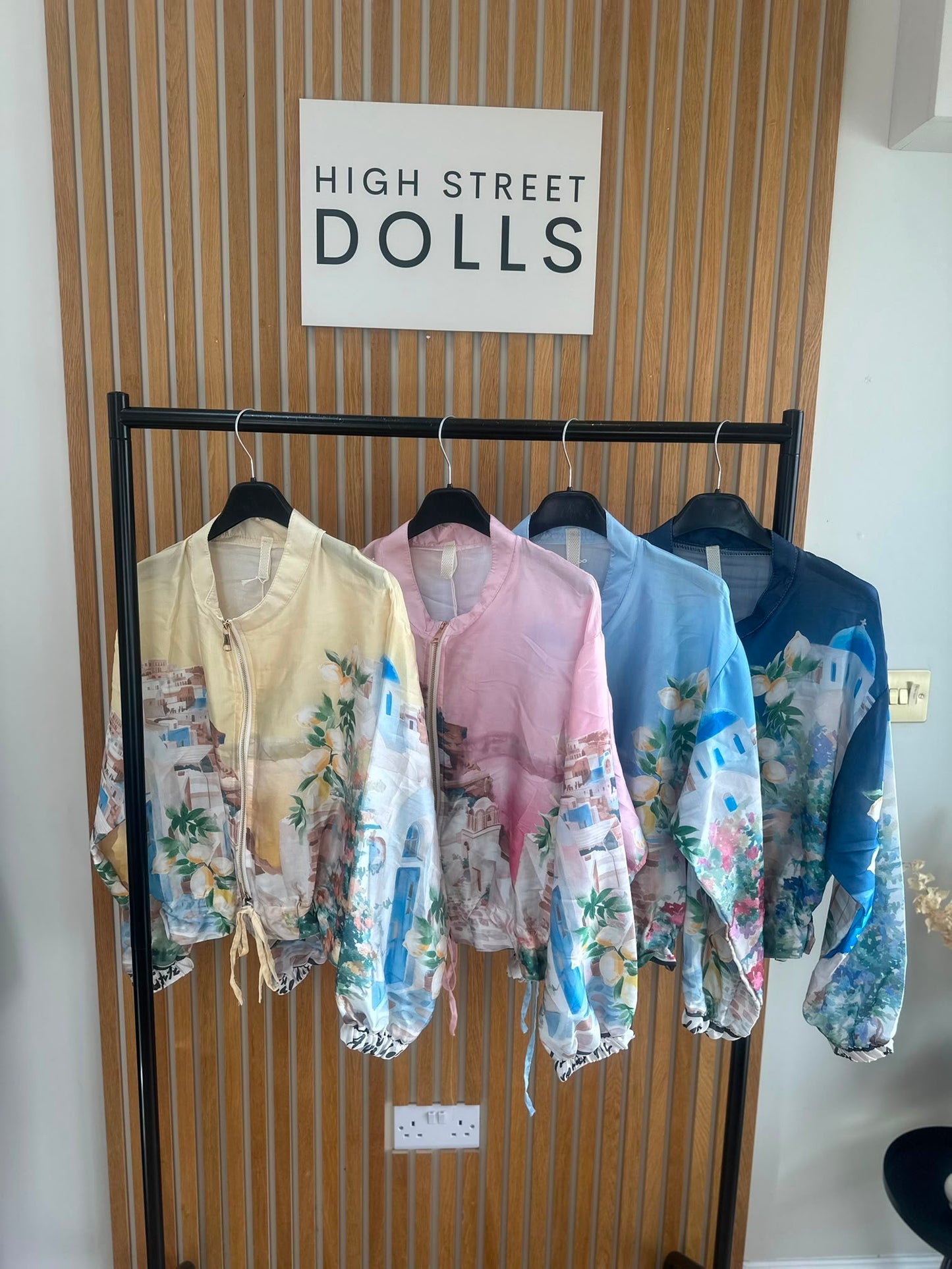 Caterina Jacket Light Weight Material Summer Colourful Prints Holiday
