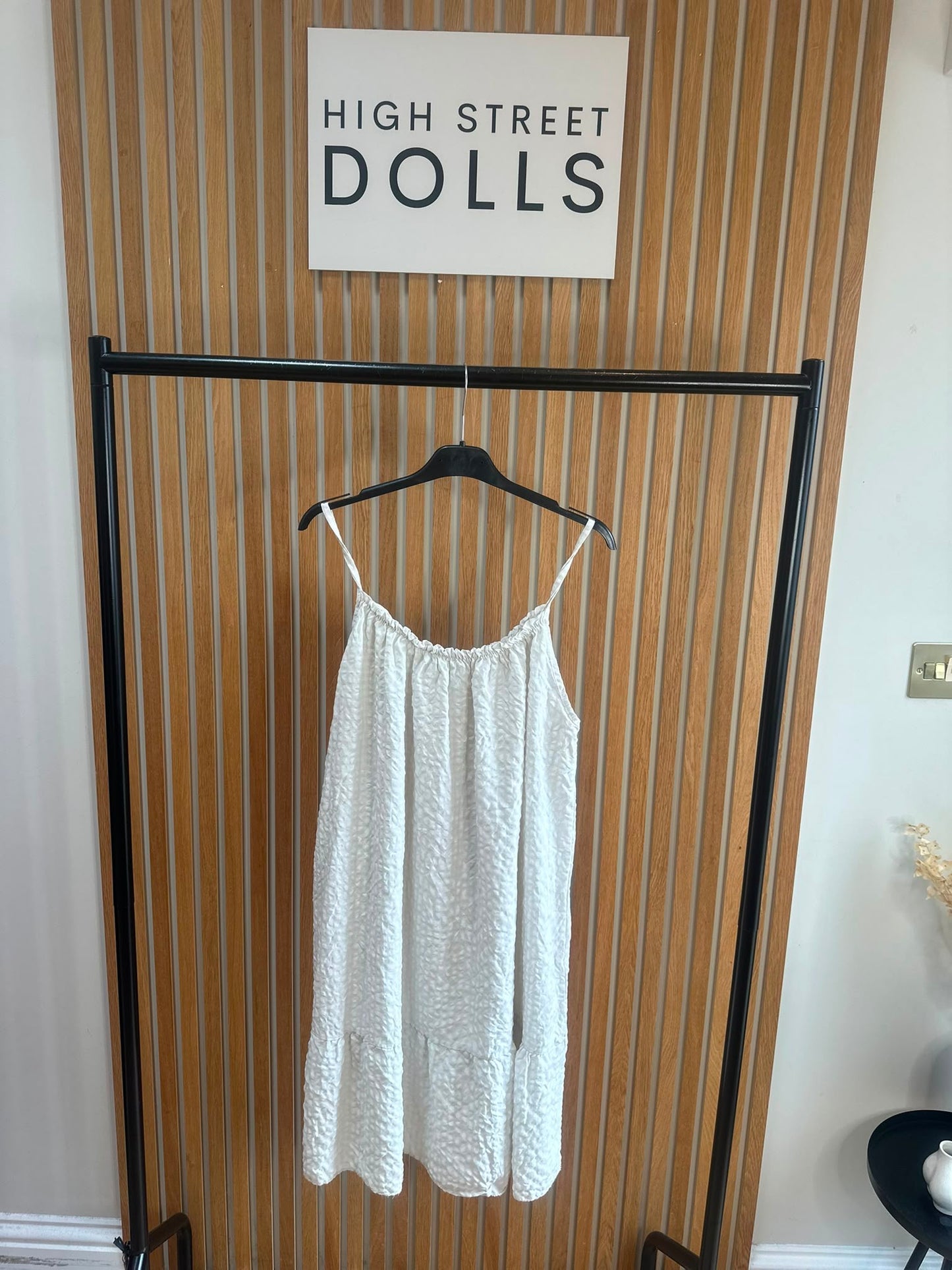 Dotty Ruffle Dress Gingham Print Summer Holiday Short Dress