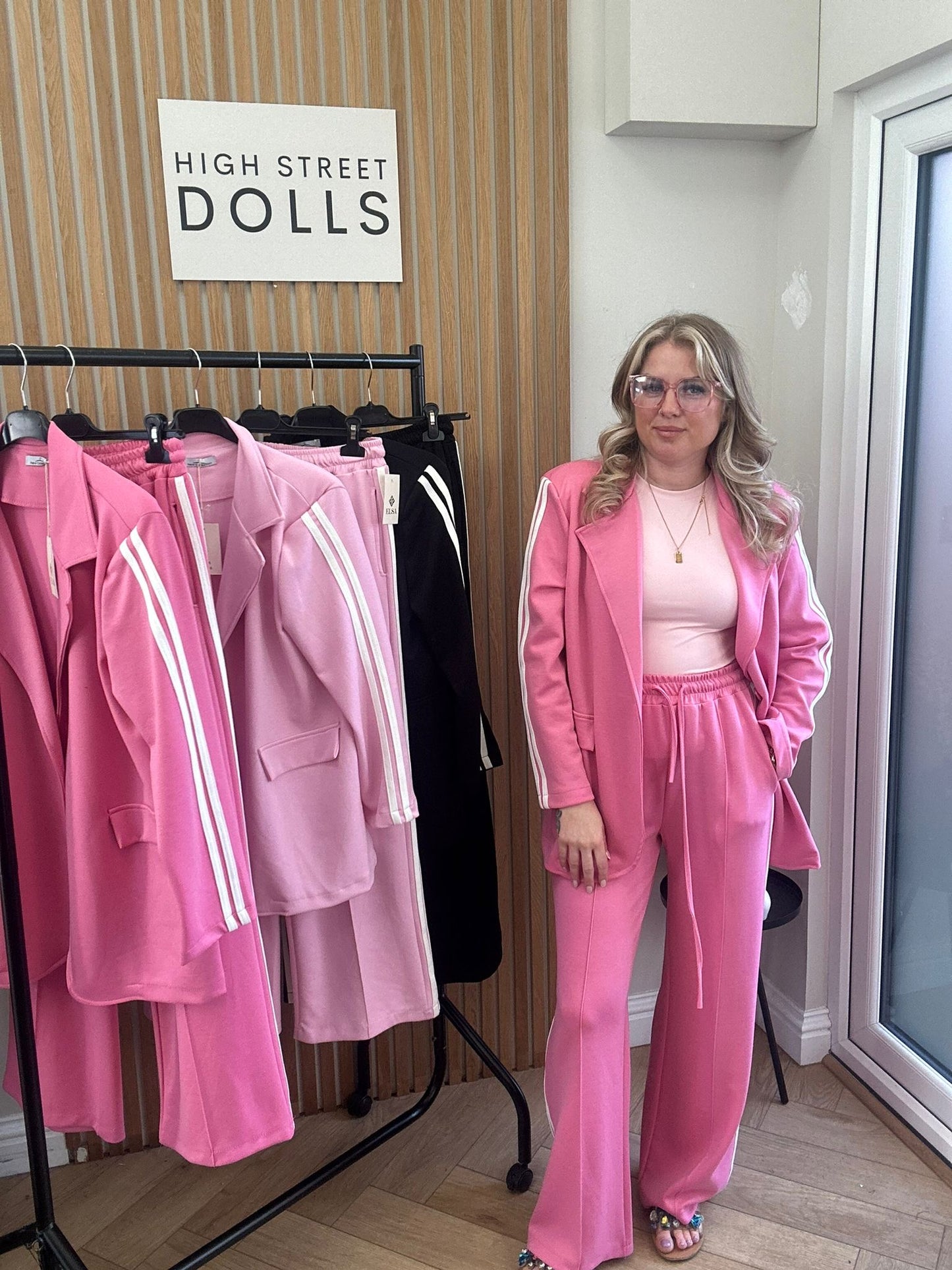 Effie Women’s Blazer and Trouser Co Ord Two piece Spring Summer Tracksuit Women’s Suits Streetwear