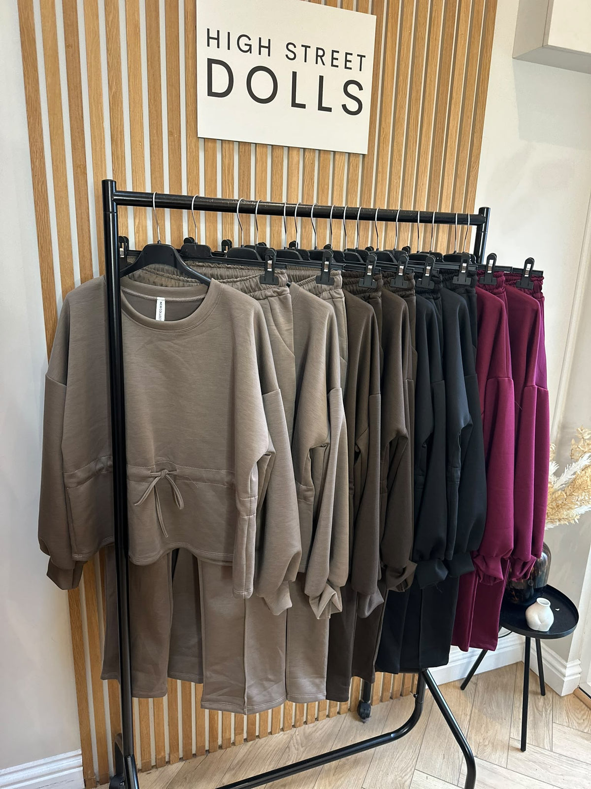 Millie Lounge Set Oversized Peplum Top & Tapered Trousers Two-Piece Loungewear Tracksuit Co-Ord Autumn Winter