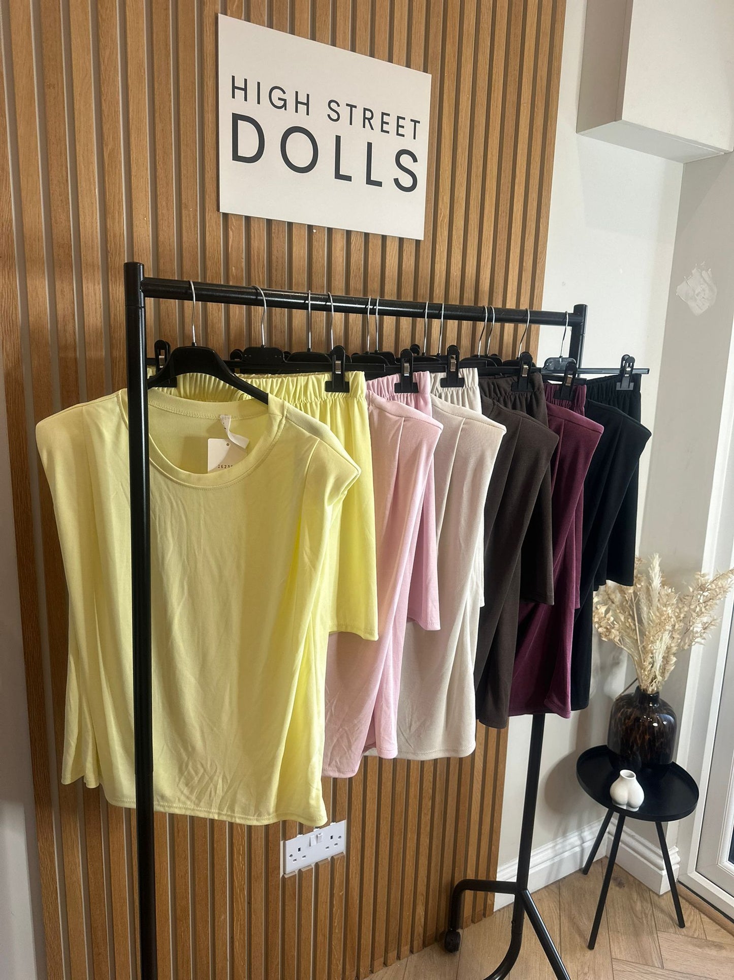 Amber Sleeveless Top and Shorts Lounge Set Holiday Spring Summer Women’s two piece co-ord Trending Shoulder Pads