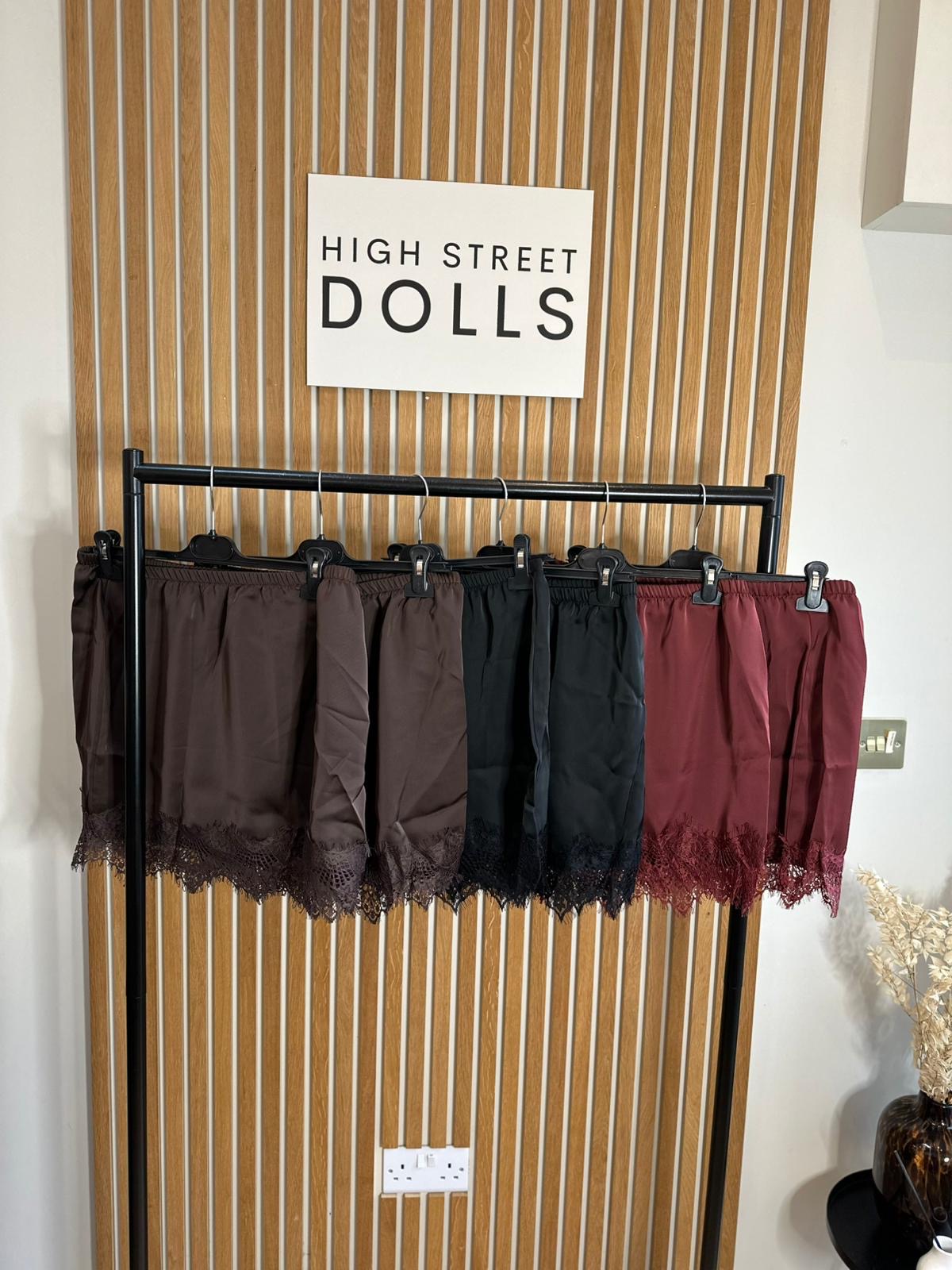 Adele Mini Skirt Lace Details  Autumn Winter Festive Christmas