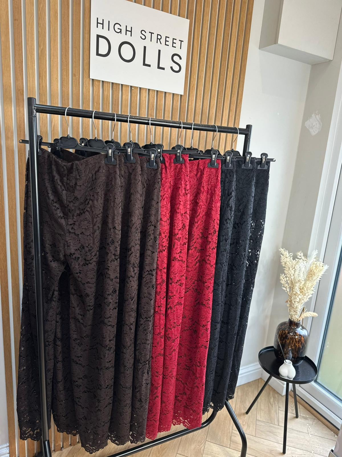 Iris Lace Flare Trousers Evening Wear Autumn Winter Built in Shorts