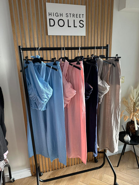 Maya Cross Over Bralet With Trousers