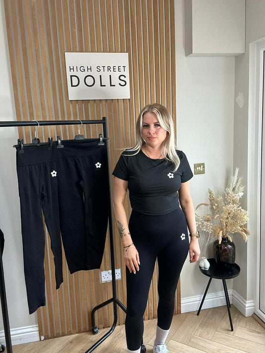 Scrunch Bum Leggings High Waisted Fitted Activewear Dance