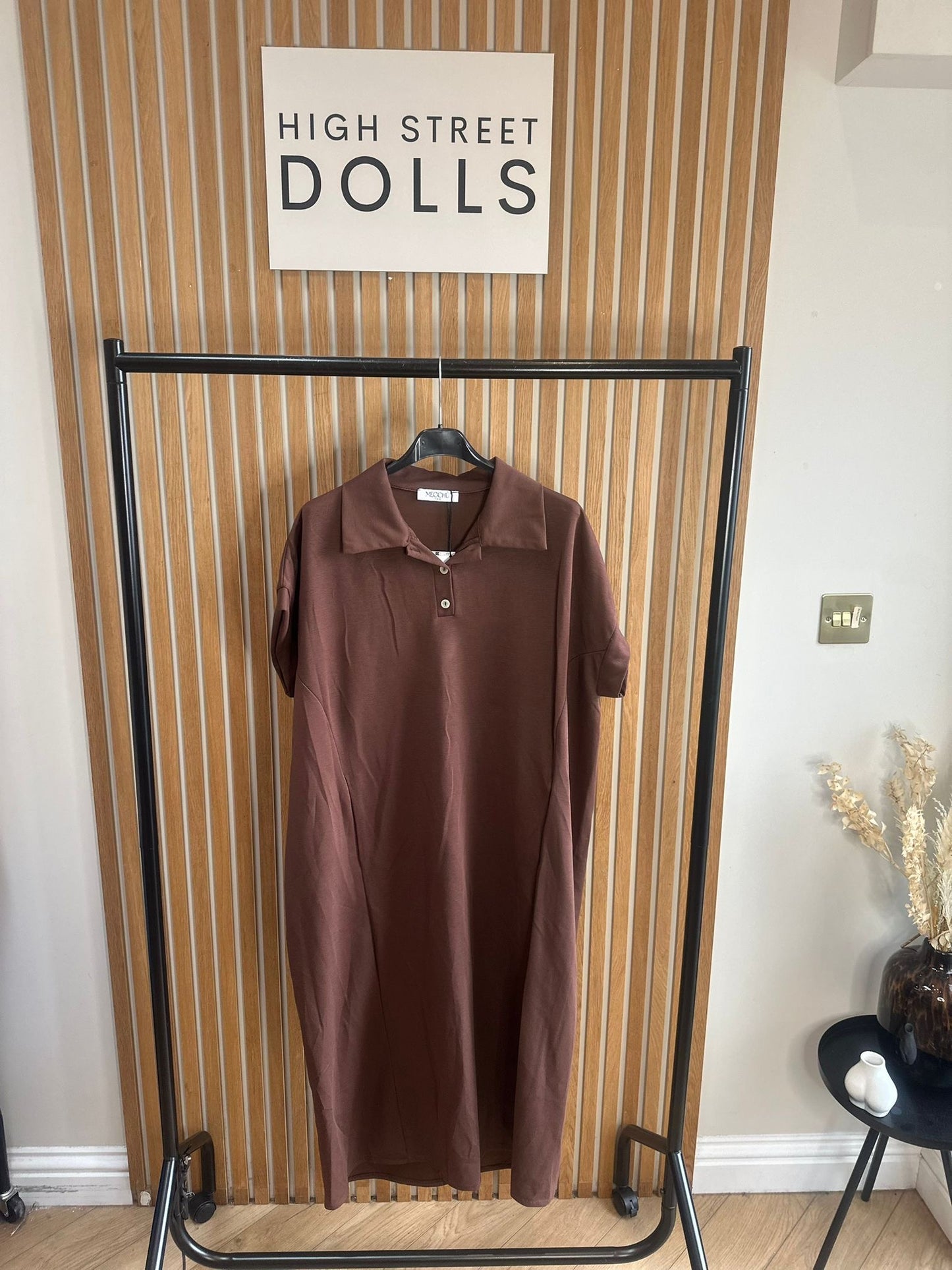 Safia LUX Midi Dress Summer Holiday Outfit Oversized Polo Short Sleeves