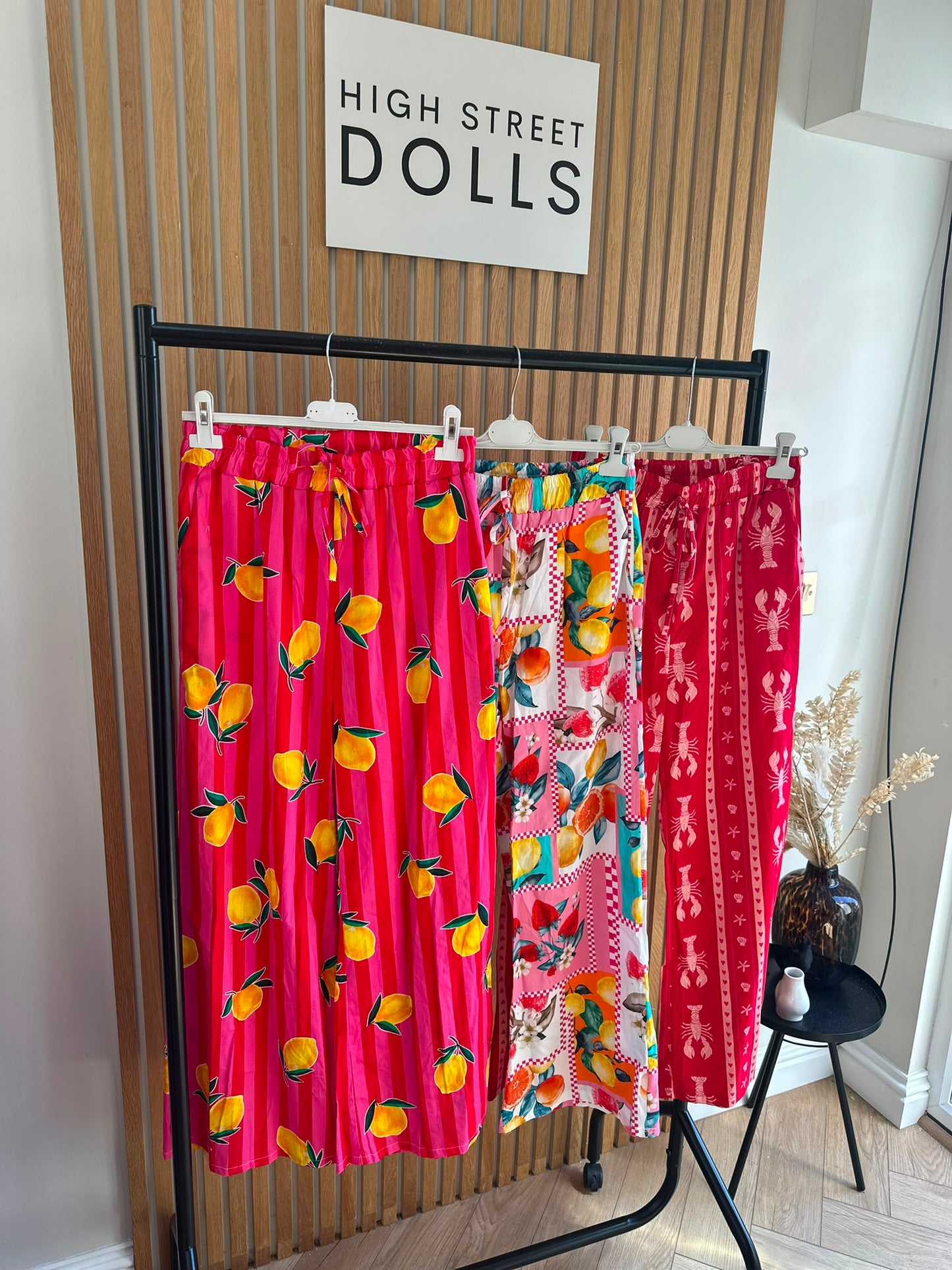 Clementine Wide Leg Trousers Light Weight Style Summer Lemon