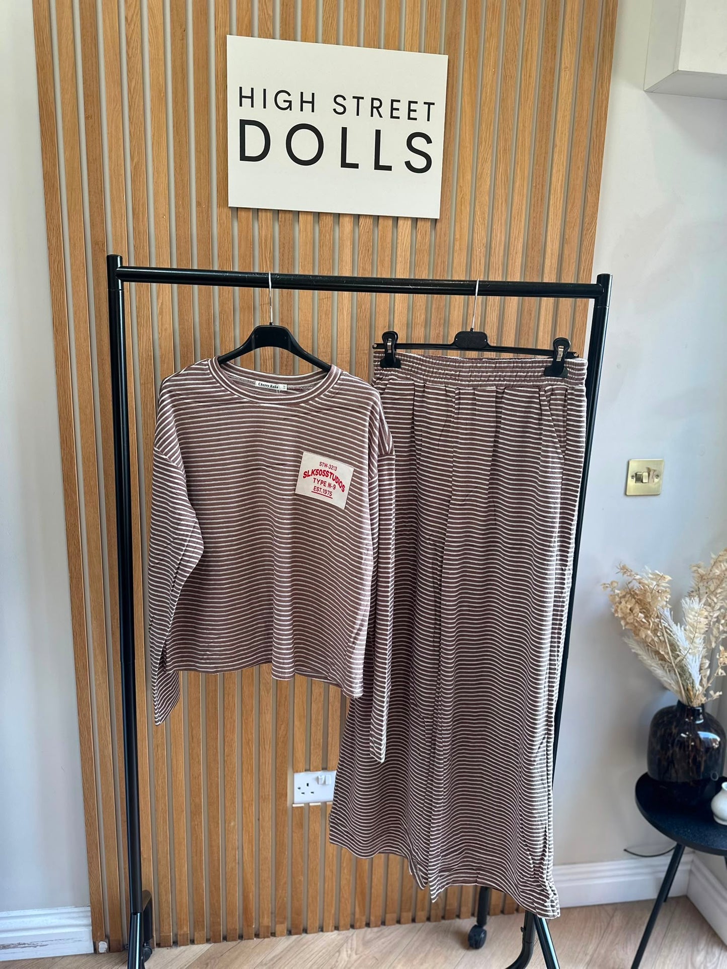 Tori Striped Lounge Set – Women’s Co-Ord Loungewear, Autumn Winter, Soft Lightweight Fabric