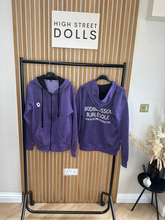 BodiBlossom Purple Zip up Hoodie Dancewear