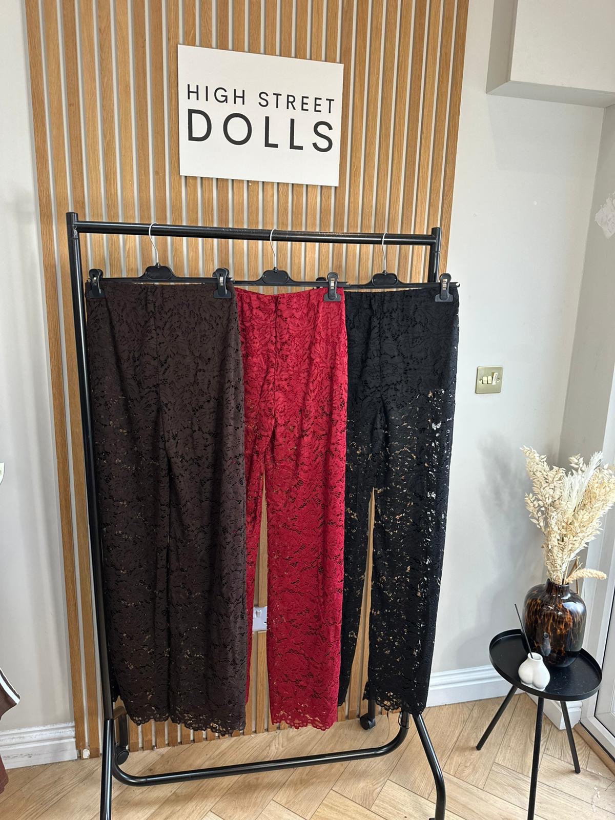 Iris Lace Flare Trousers Evening Wear Autumn Winter Built in Shorts