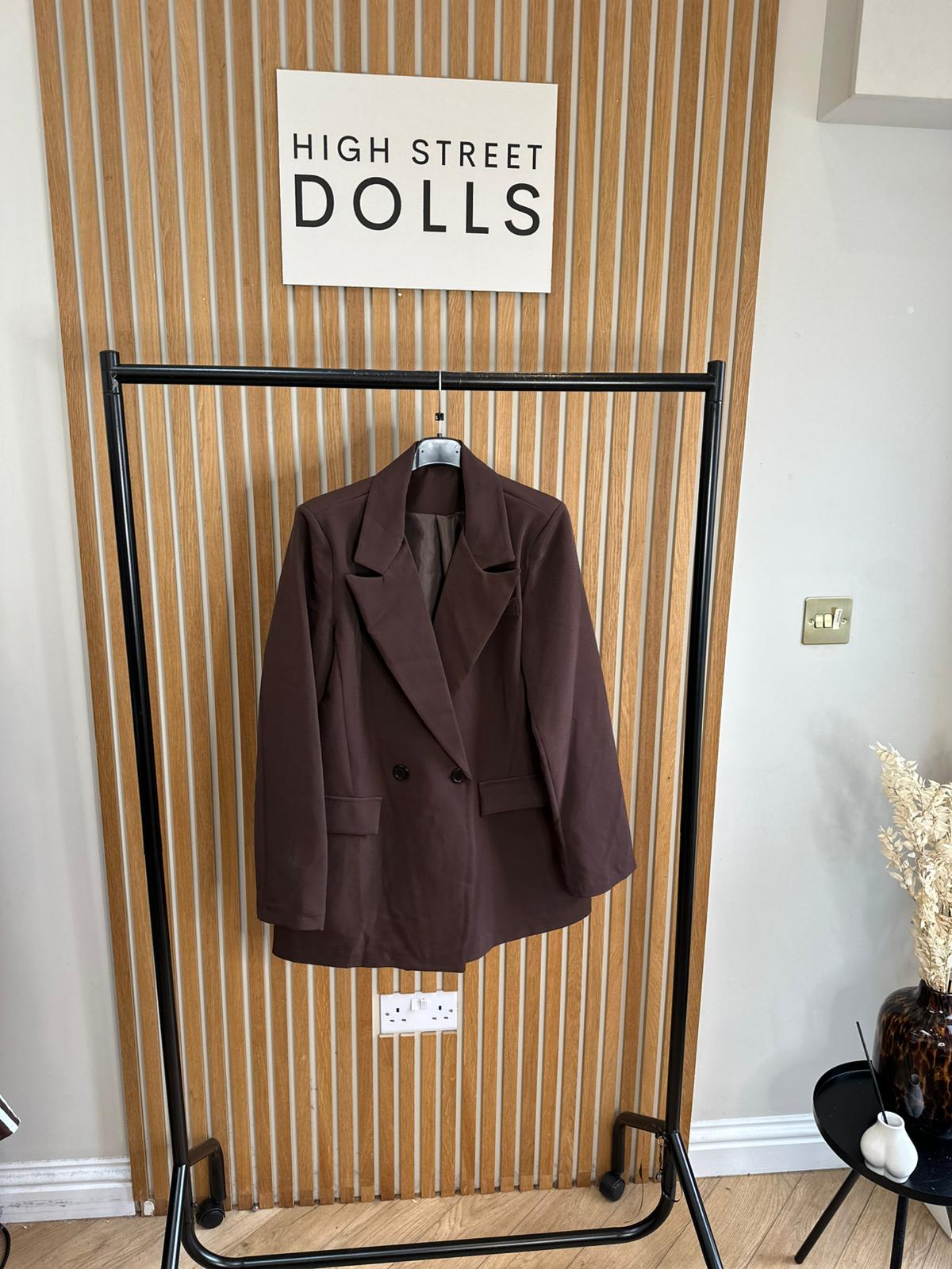 Vivian Oversized Blazer Double Breasted Daywear Evening Wear Autumn Winter