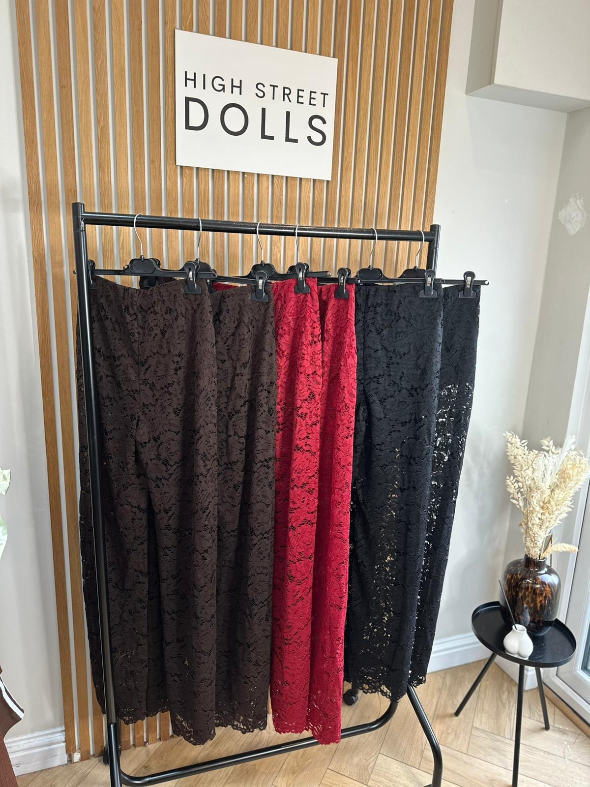 Iris Lace Flare Trousers Evening Wear Autumn Winter Built in Shorts