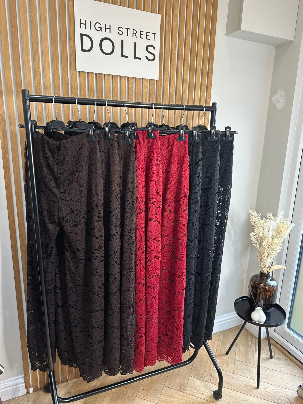 Iris Lace Flare Trousers Evening Wear Autumn Winter Built in Shorts